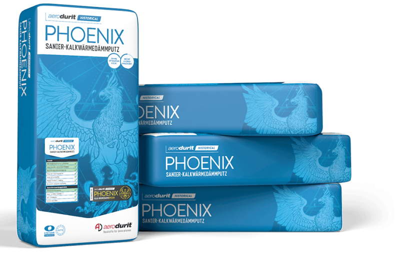 Lime thermal insulation plaster aerodurit® PHOENIX