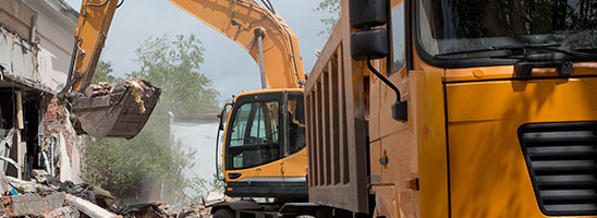 Hochwasser Abriss