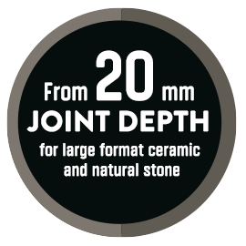 for large format ceramic and natural stone