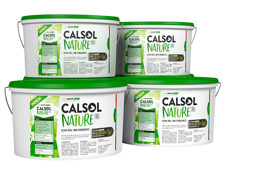Roll- and brush-on plaster aerodurit® CALSOL NATURE RS