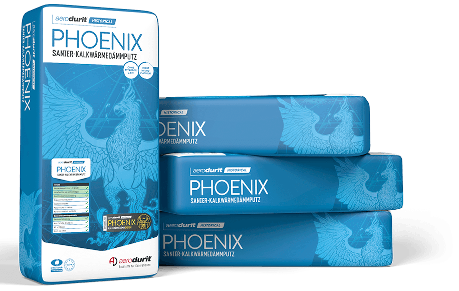 Lime thermal insulation plaster aerodurit® PHOENIX