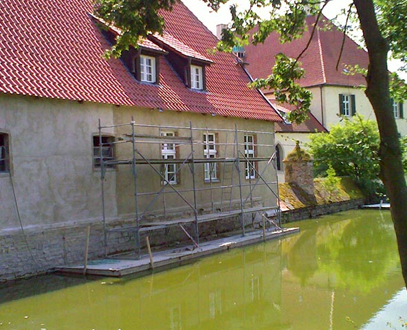 Sanierung Wasserschloss Entfeuchtungsputz aerodurit® EP2010